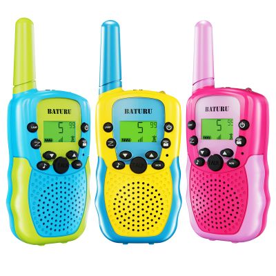 BATURU Walkie Talkies for Kids 3 Pack, Girls Toys Age 6-8 8-10 Birthday Gifts, Indoor Play, Outdoor Camping & Hiking, Toddler Walkie Talkies Age 3-5, Easy to Use, 22 Channels, 3 Miles Range