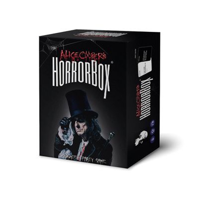 Alice Cooper's HorrorBox Horror Movie Party Game - Hilarious and Spooky Card Game for Parties, Family Game Night, and Fans of Scary Movies - Ages 14+, 4-10 Players - by Fitz Games
