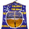 Toy Pop Up Play Fabric House, 2 Sleeping Bags, Purple, Minnesota Football Print for Dolls, Stuffed Animals, Action Figures view 1