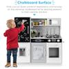 Best Choice Products Pretend Play Kitchen Wooden Toy Set for Kids w/Realistic Design, Telephone, Utensils, Oven, Microwave, Sink - White view 2