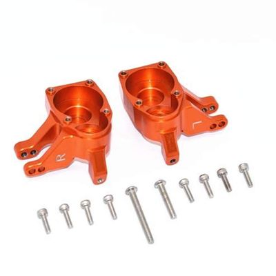 GPM AXIAL SCX10 III WRANGLER-AXI03007/1/10 Capra 1.9 UNLIMITED-AXI03004 Aluminum Inner Part of Front Knuckle ARMS-12PC Set (Orange)