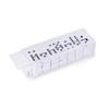 Bey-Berk Danny Acrylic Domino Set, 28-Piece White Dominoes in Clear Lucite Storage Case with Sliding Lid, Modern Game Table Accent view 2