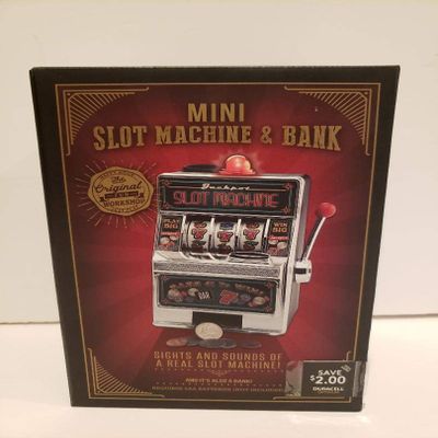The Original Fun Workshop Mini Slot Machine & Bank
