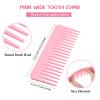 Patelai Doll Hair Care Set, Doll Hairbrush Wig Wire Brush, Wide Tooth Comb, 50 Piece Nylon Ties,Styling Accessories(Light Pink) view 3