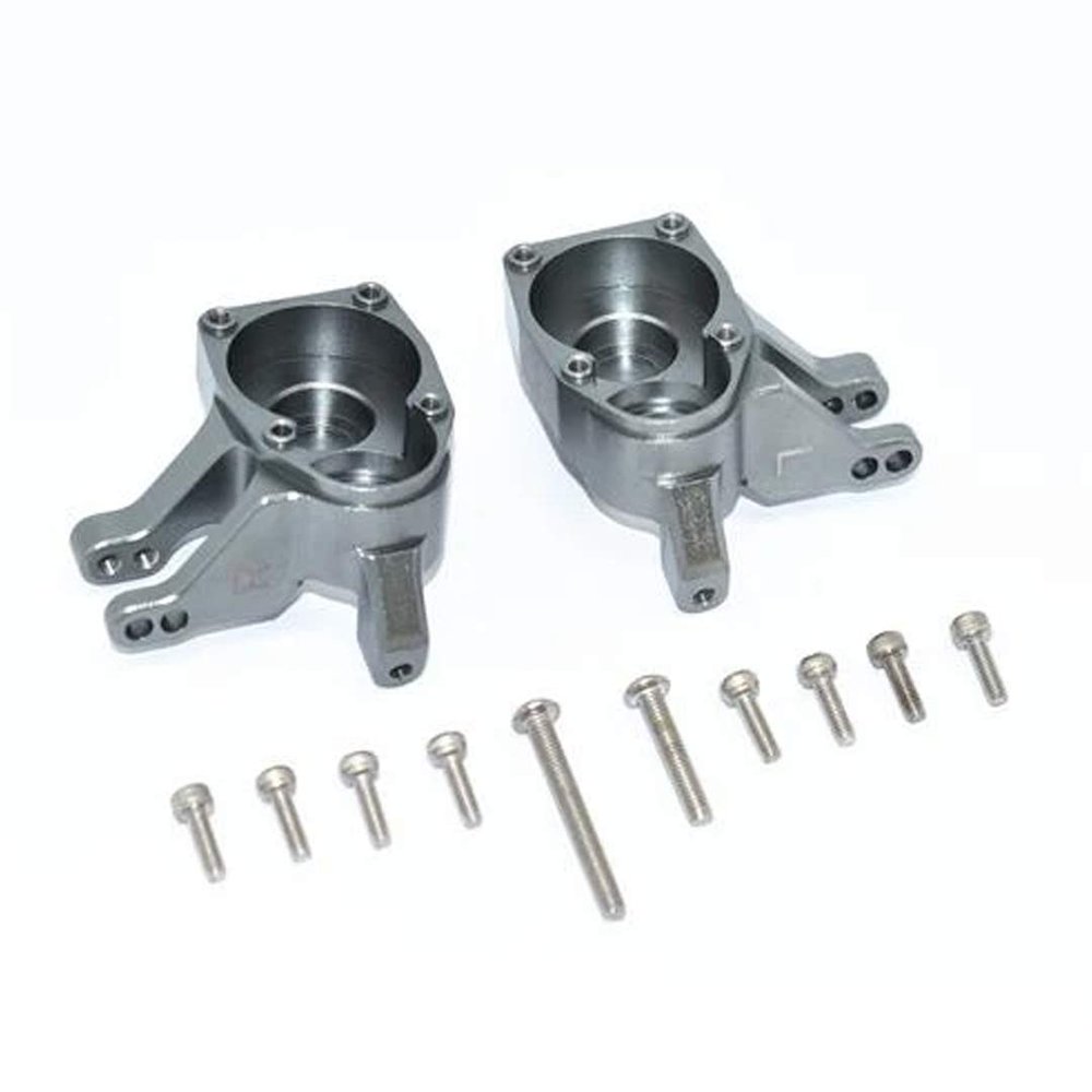 GPM AXIAL SCX10 III WRANGLER-AXI03007/1/10 Capra 1.9 UNLIMITED-AXI03004 Aluminum Inner Part of Front Knuckle ARMS-12PC Set (Gray)