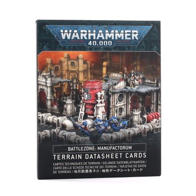 Games Workshop Warhammer 40k Battlezone Manufactorum Datasheet Cards
