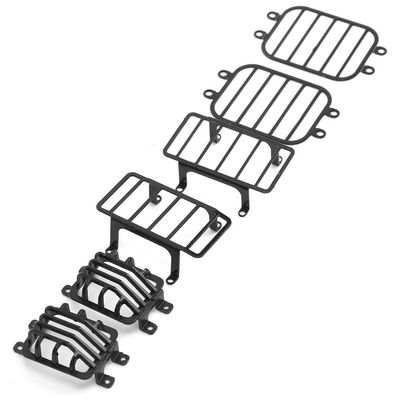6PCS RC Light Grilles, Headlight Cover Rear Side Lamp Guard Kit Compatible with G500 G63 1:10 RC Car
