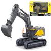 Gemini&Genius Excavator Toy for Kids, Digger Construction Vehicle Toy for Boys Gift, 1:50 Mechanical Digger Toy, Excavator Truck Construction Toy for Kids view 1