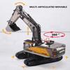 Gemini&Genius Excavator Toy for Kids, Digger Construction Vehicle Toy for Boys Gift, 1:50 Mechanical Digger Toy, Excavator Truck Construction Toy for Kids view 4