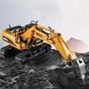 Gemini&Genius Drill Excavator Toys for Kids, Heavy Duty Construction Vehicle Toy 1:50 Scale Hammer Digger, Driller Car Toy, Alloy Model with Moveable Joints and 360 Rotatable Table view 3