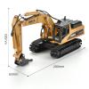 Gemini&Genius Drill Excavator Toys for Kids, Heavy Duty Construction Vehicle Toy 1:50 Scale Hammer Digger, Driller Car Toy, Alloy Model with Moveable Joints and 360 Rotatable Table view 4