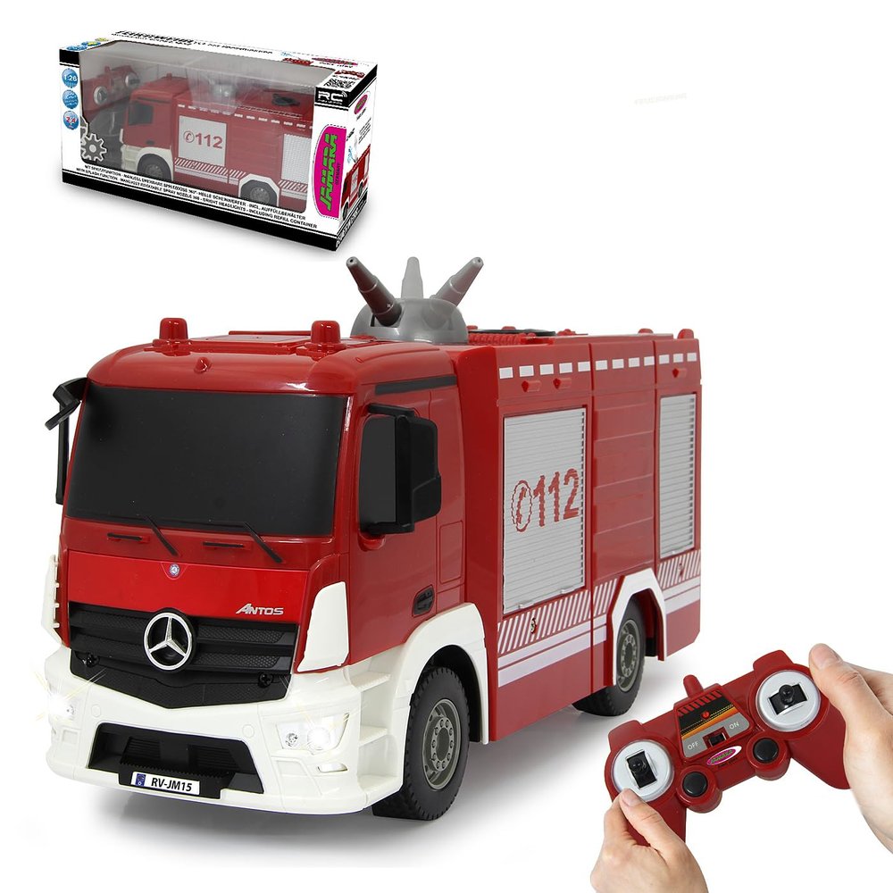 Jamara Feuerwehr TLF mit Spritzfunktion Mercedes-Benz Antos 1:26 2,4GHz