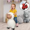 JAMARA 460590 Bouncy Sheep with Pump BPA-Free up to 50 kg, Promotes Balance and Motor Skills, Robust and Durable, Easy to Clean, White view 2
