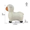 JAMARA 460590 Bouncy Sheep with Pump BPA-Free up to 50 kg, Promotes Balance and Motor Skills, Robust and Durable, Easy to Clean, White view 3