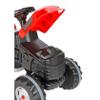Jamara 460825 Strong Bull Tractor with Trailer-Anti-tilt Protection, Powered by Pedals, Smooth Steering Wheel System, Adjustable Seat, Horn, Maximum Weight 60 kg, red view 4