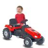 Jamara 460835 Pedal Tractor Large Tilt Protection up to 60 kg Smooth Running Steering System Horn Adjustable Seat Hood Pull Hitch Red view 1