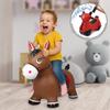 JAMARA 460597 Bouncy Horse with Pump-up to 50 kg, Promotes Balance and Motor Skills, Robust and Durable, Easy to Clean, Brown view 2