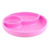 CHICCO Silicone Divided Plate, Modern, Pink view 1