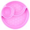 CHICCO Silicone Divided Plate, Modern, Pink view 2