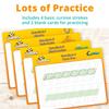 Channies Visual Cursive Flashcards, 43 Dry-Erase Cursive Handwriting Flash Cards, Daily Uppercase & Lowercase Cursive Letter Tracing Practice for 2nd-3rd Grade Kids view 3