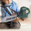 Kids Electric Chainsaw Toy Tool Pretend Play Set with Safety Goggles, Work Gloves | Rotating Chain and Realistic Sound Effects view 4
