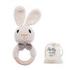 Crochet Baby Rattle, Baby Shaker Toy, Baby Rattles 0-6 Months, Handmade Newborn Toys, Easter Bunny Rattle, Animal Baby RattleKnitted Stuffed Animals Gifts for Boys and girs Bunny Rattle view 1