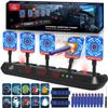 Lehoo Castle Shooting Targets for Nerf, 5 Targets Shooting Games for Kids, Digital Scoring for Nerf Guns Target, Gifts for 5 6 7 8 9 10 Year Old Boy view 1