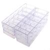 Backbayia Portable Acrylic Poker Chip Case 600 Count Chip Carrier Carrier with 6 Poker Chip Trays view 4