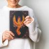 Crystal Art Diamond Painting Notebook - Phoenix Rising Notebook Kit - Create a Sparkling Notebook Cover using Crystals - For ages 8 and up view 4