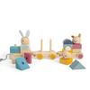 Bigjigs Toys, FSC Certified Wooden Toy Train, Pull Along Toy for 1 Year Old, Wooden Train, Kids' Pull-Along Wagons, Animal Passengers, Suitable for Hard and Soft Surfaces view 4