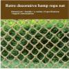 Rope Netting Decor, Hemp Rope Safety Net Stairs Balcony Net Treehouse Climbing Woven Rope Truck Cargo Trailer Netting Heavy Duty Birds Nets Hammock Playground (Size : 1 * 6m(3 * 20ft)) view 2