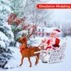 PUPPY GO Santa Claus Doll Elk Sled Toy, 2024 Christmas Universal Electric Car Pulling Cart with Music, Running Walking Riding Reindeer Singing Xmas Decor Gifts for Children Kids view 4