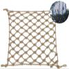 Rope Netting for Railing, Heavy Child Safety Net Treehouse Climb Birds Nets Wall Decor Pets Fence Hammock Swing Balcony Stairs Banister Decoration Waterproof Hemp Rope (Size : 1 * 10m(3 * 33ft)) view 1