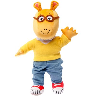 Mighty Mojo Plush Arthur The Aardvark Doll from PBS Show Arthur - Cute, Soft, Stuffed Plush Toy for Kids - 15 Inches (Daytime Arthur)