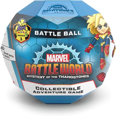 Funko Marvel Battleworld: Series 1 Mystery of The Thanostones Battle Ball Collectable Adventure Game Includes 2 x Collectable Characters & Battle Cards - Ideal for Ages 6+