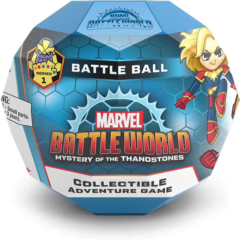 Funko Marvel Battleworld: Series 1 Mystery of The Thanostones Battle Ball Collectable Adventure Game Includes 2 x Collectable Characters & Battle Cards - Ideal for Ages 6+