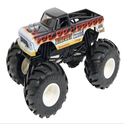 DieCast Hotwheels Monster Trucks Bigfoot [Black], 1:24 Scale