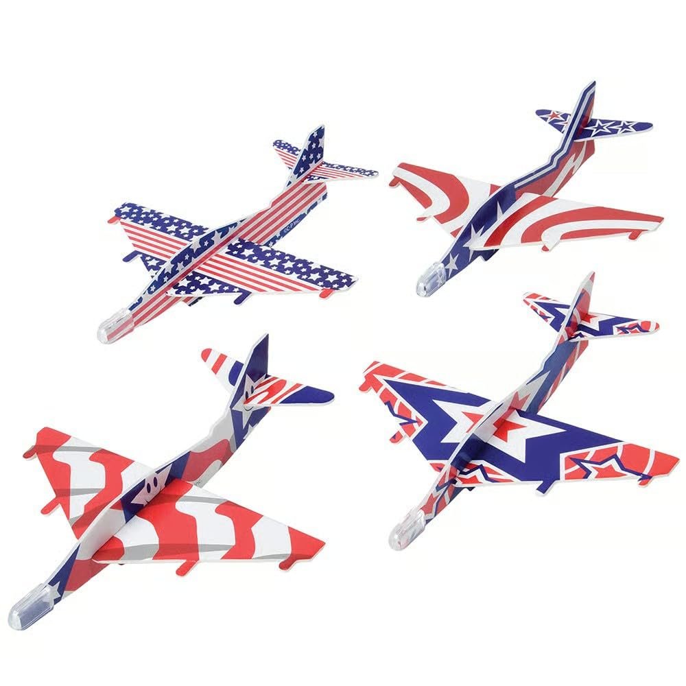 US Toy Patriotic Gliders (Pack of 12)