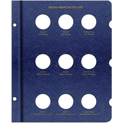 Whitman US Native American Dollar Coin Album Page 2018 2020#4698