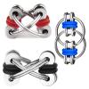 Fidget Toy Flippy Chain Stress Anxiety Relief Chain ADHD and ADD, Anxiety Relief Bike Chain Toys for Adults and Teens 3 Pack view 1
