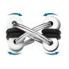 Fidget Toy Flippy Chain Stress Anxiety Relief Chain ADHD and ADD, Anxiety Relief Bike Chain Toys for Adults and Teens 3 Pack view 2