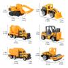 BenRich 6Pcs Mini Die Cast Car 1/64 Scale Alloy Construction Truck Vehicle Model Toy Set - Dump, Excavator, Forklift, Road Roller, Bulldozer, Mixer - Toy Cars for Kids Boys Girls Birthday Xmas Present view 2