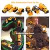 BenRich 6Pcs Mini Die Cast Car 1/64 Scale Alloy Construction Truck Vehicle Model Toy Set - Dump, Excavator, Forklift, Road Roller, Bulldozer, Mixer - Toy Cars for Kids Boys Girls Birthday Xmas Present view 4