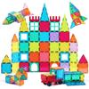 Jasonwell Dinosaur Aqua Magic Doodle Mat 60 x 40 Inches Large Water Drawing Doodling Mat Toys and 65 PCS Magnetic Tiles Building Blocks Set Gifts view 2