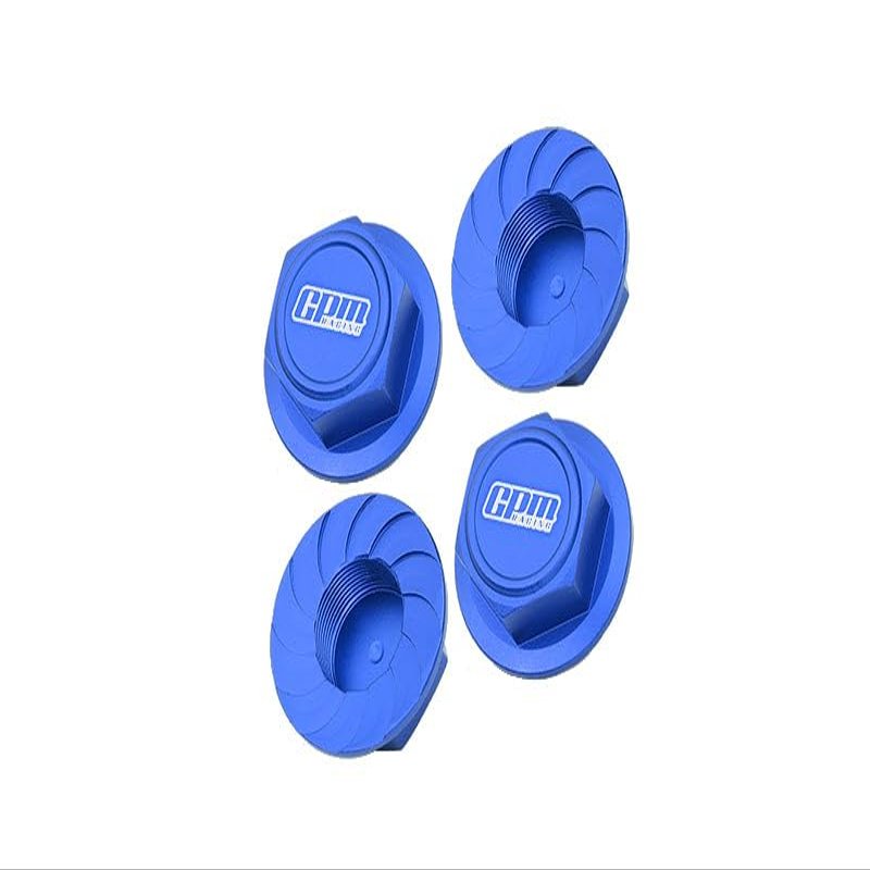 Aluminum Wheel Lock For Arrma 1:5 KRATON 8S BLX/OUTCAST 8S BLX/KRATON EXB Roller - 4Pc Set Blue