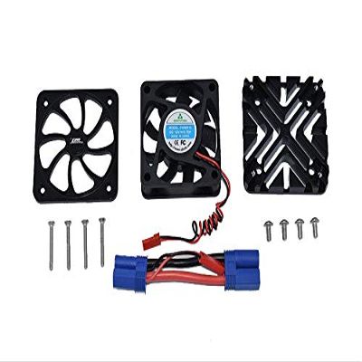 GPM for Arrma 1/5 KRATON 8S BLX/Outcast 8S BLX Upgrade Parts Aluminum Motor Heatsink with Cooling Fan - 1 Set Black
