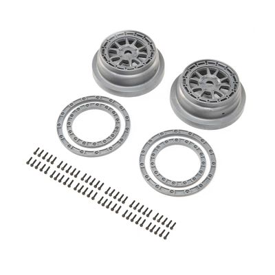 Losi Beadlock Wheel and Ring Set (2): SBR 2.0, LOS43029
