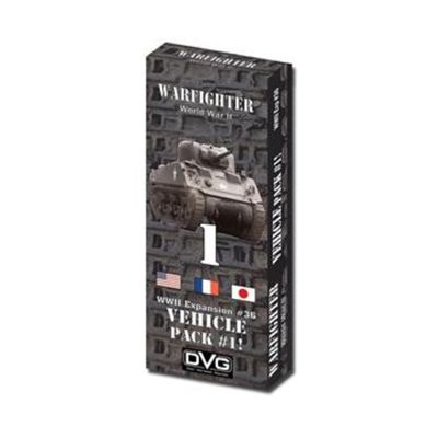 DVG: Expansion Kit #36, Vehicle Expansion #1 (USA, France & Japan), for Warfighter WWII Solitaire Boardgame