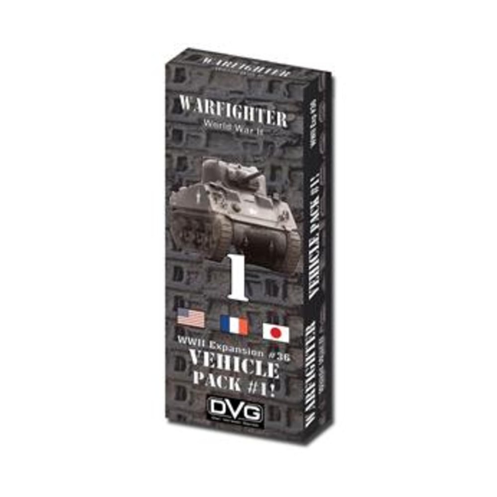 DVG: Expansion Kit #36, Vehicle Expansion #1 (USA, France & Japan), for Warfighter WWII Solitaire Boardgame