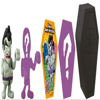 Bandai Namco - World of Zombies 2-Pack 2.5 Inch Figure - Zapan Sumo Wrestler and Secret Figure